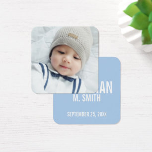 Birth Announcement with Custom Newborn Baby Photo