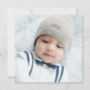 Birth Announcement with Custom Newborn Baby Photo