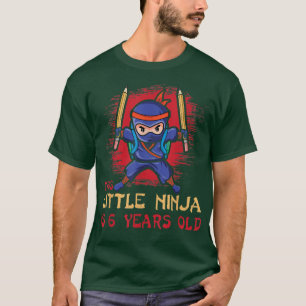 Birth Born Age 6 Years Old Samurai Japan Japanese  T-Shirt