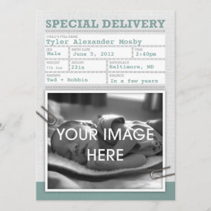 Birth Certificate Baby Announcement