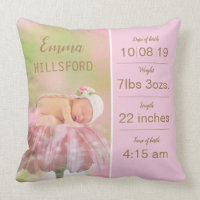Birth Certificate Pillow