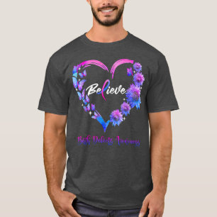 Birth Defects Awareness Heart Butterfly Sunflower  T-Shirt