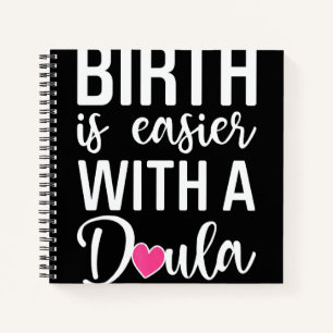 Birth Doula Proud Birth Worker Pregnancy Couch Mid Notebook