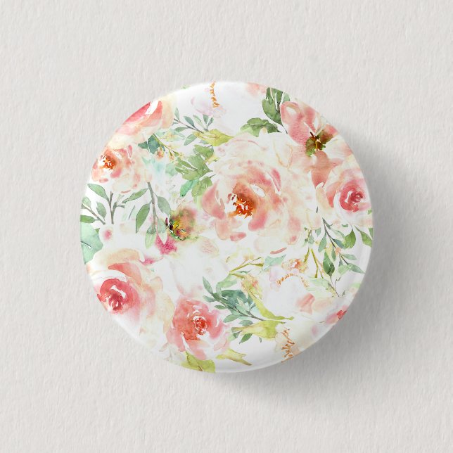 Birth Flower 3 Cm Round Badge (Front)
