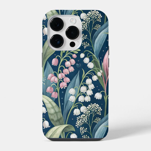 Birth Flower Botanical Design iPhone Case (Back)