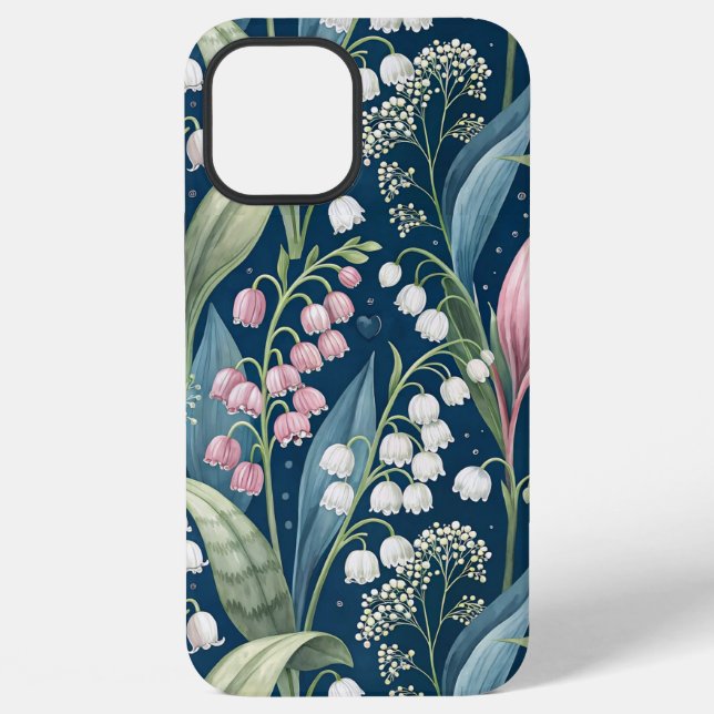 Birth Flower Botanical Design iPhone Case (Back)