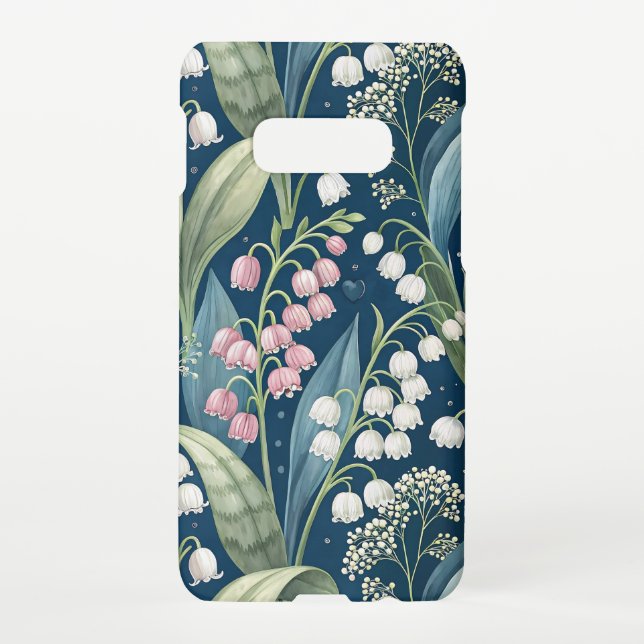 Birth Flower Botanical Design Samsung Galaxy Case (Back)