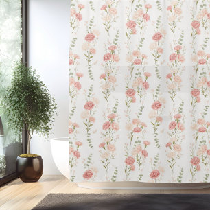 Birth Flower Jan Carnation Shower Curtain