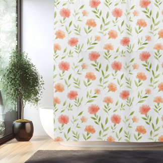 Birth Flower Jan Carnation Shower Curtain