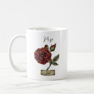 Birth Flower JUNE Birthday Rose Coffee Mug