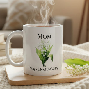 Birth Flower Lily of the Valley Mom Coffee Mug