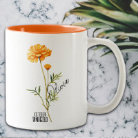 Birth Flower Month October Marigold Name