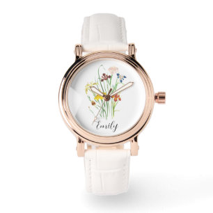 Birth Flower  - Personalized Birth Flower Watch