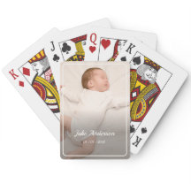 Birth Keepsake White Photo Name Date