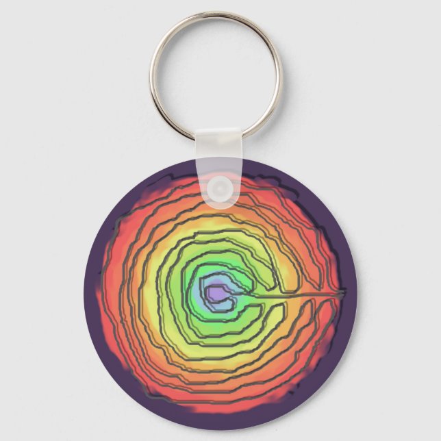 Birth Labyrinth Key Ring (Front)
