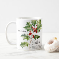  Birth Month December Flower Personalised