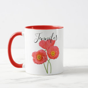 Birth month flower-August  personalised mug