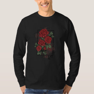 Birth Month Flower Born In June Rose Flowers T-Shirt