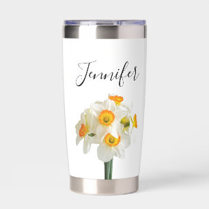 Birth month flower Dec- You are- personalised  Insulated Tumbler