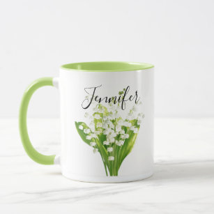 Birth month flower -May personalised mug