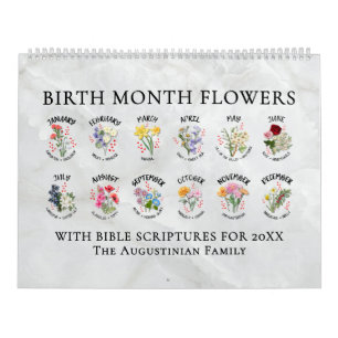 BIRTH MONTH FLOWERS 2026 Christian Calendar