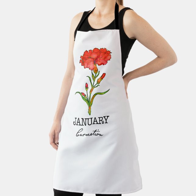 Birth Month January  Apron (Insitu)