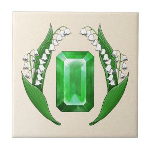 Birth Month May Ceramic Tile