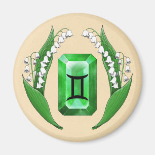 Birth Month May Gemini Magnet