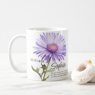  Birth Month September Flower Personalised Coffee Mug