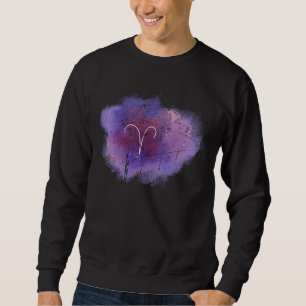 Birth Month Symbol Astrology Aries Zodiac Sign Men Sweatshirt