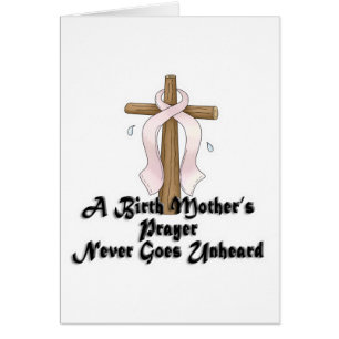 Birth Mothers Prayer Never Unheard Pink RIbbon