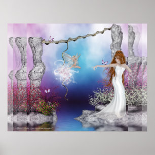 Birth of a Fairy Fantasy Elf Magic :: Poster Print