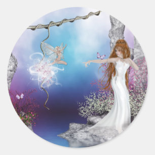 Birth of a Fairy Fantasy Elf Magic Stickers