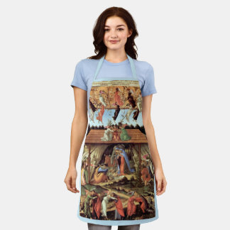 Birth of Christ, Mystical Nativity by Botticelli Apron