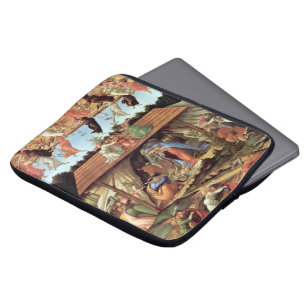 Birth of Christ, Mystical Nativity by Botticelli Laptop Sleeve