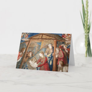 Birth of Christ Tapestry detail Holiday Card