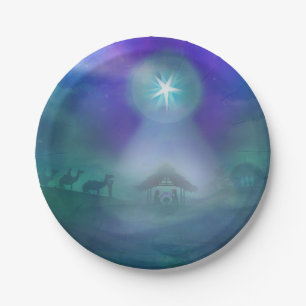 birth of Jesus Paper Plate