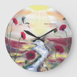 Birth of Liberty Large Clock