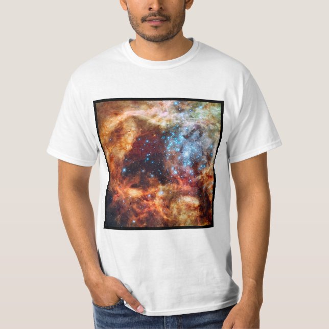 Birth of Stars Cosmic Creation Star Cluster Nebula T-Shirt (Front)