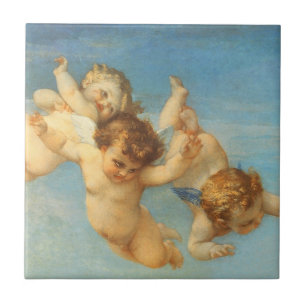 Birth of Venus, Angels detail by Alexandre Cabanel Tile