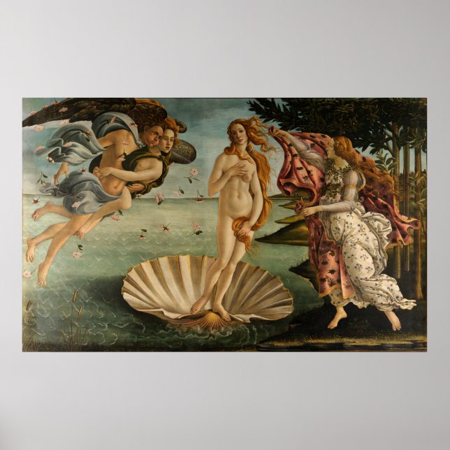 Birth of Venus by Botticelli Poster (Front)