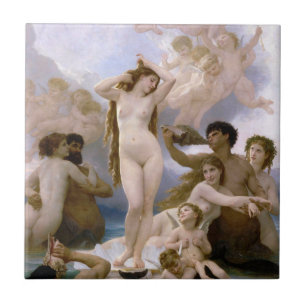 Birth of Venus by William-Adolphe Bouguereau Ceramic Tile