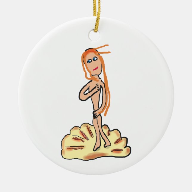 Birth of Venus Ceramic Ornament (Front)