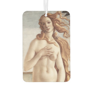 Birth of Venus close up by Sandro Botticelli Car Air Freshener