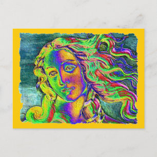 Birth of Venus Rough Edge Postcard