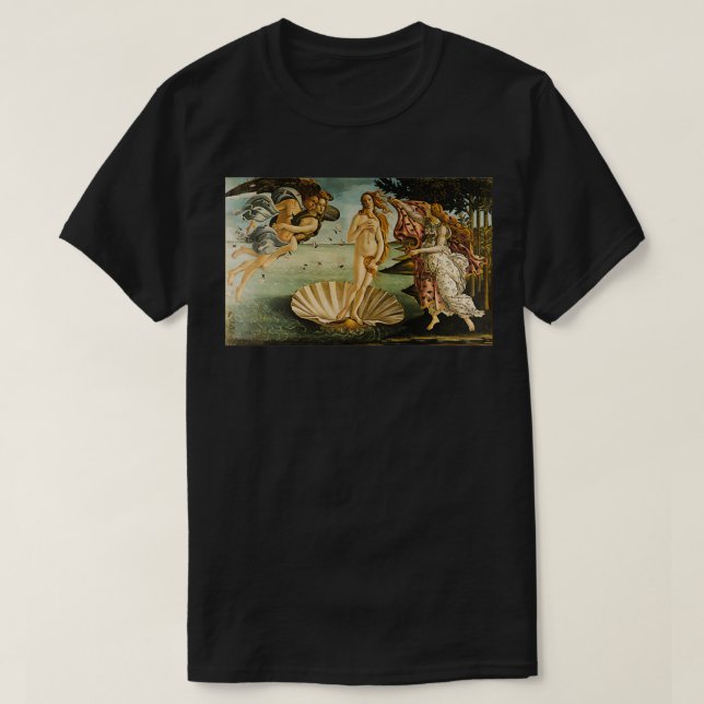 Birth of Venus Sandro Botticelli Fine Art T-Shirt (Design Front)