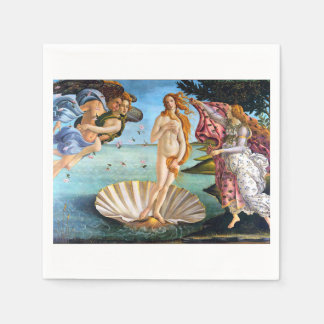 Birth Of Venus Sandro Botticelli Restored Version Napkin