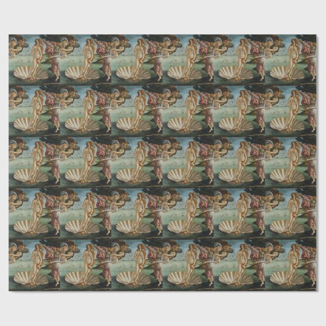 Birth of Venus Sandro Botticelli Wrapping Paper (Flat)