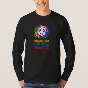 Birth Place Earth Breed Human Against Racsists And T-Shirt