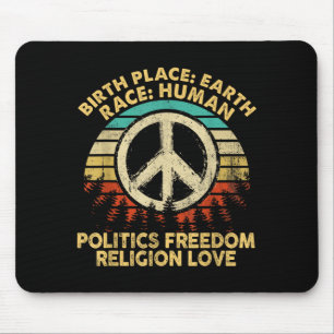 Birth Place Earth Race Human Politics Dom Religion Mouse Pad